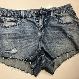 wild fable Light Blue Distressed Denim Shorts